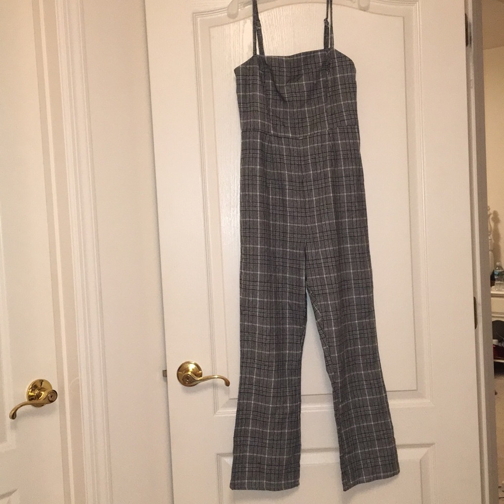 Plaid jumpsuit